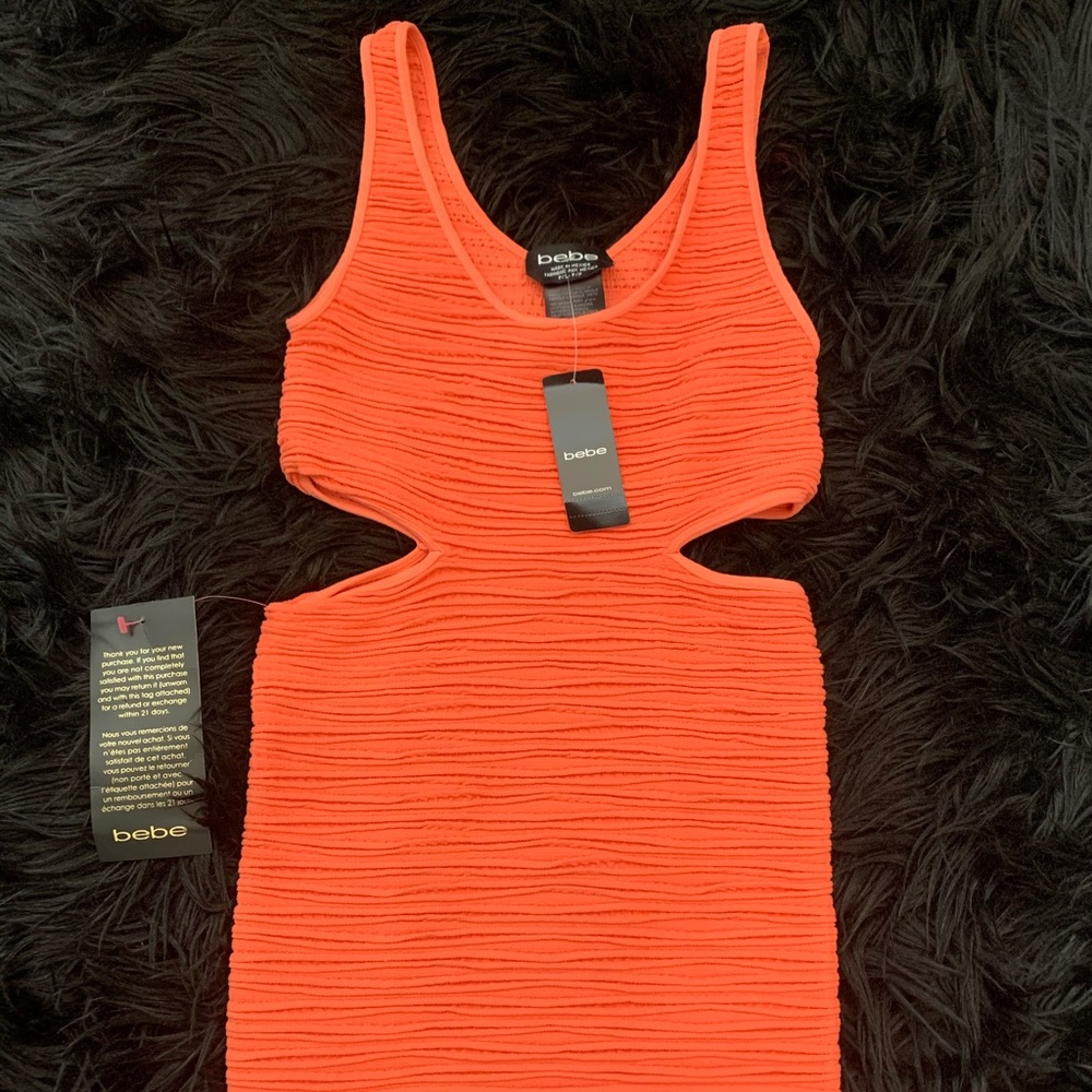 BEBE Coral Pink Mini Dress ✨✨
